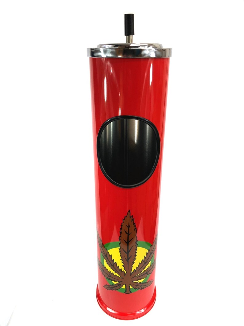 Tall Round Spin Top Ashtray Smoke Cannabis Weed Hemp Legalize Etsy