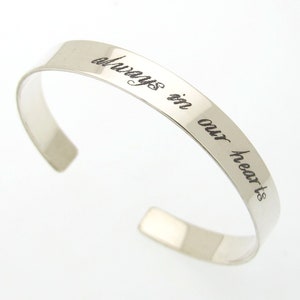 Armband mit Gravur, Silber, Manschettenarmband, Frauen, personalisiertes Geschenk für sie, 8 mm breit, Sterlingsilber