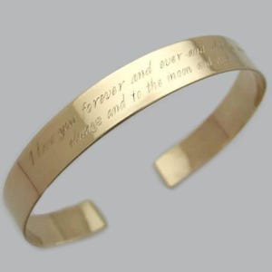 Goldarmband mit Nachricht / Gravur Schmuck