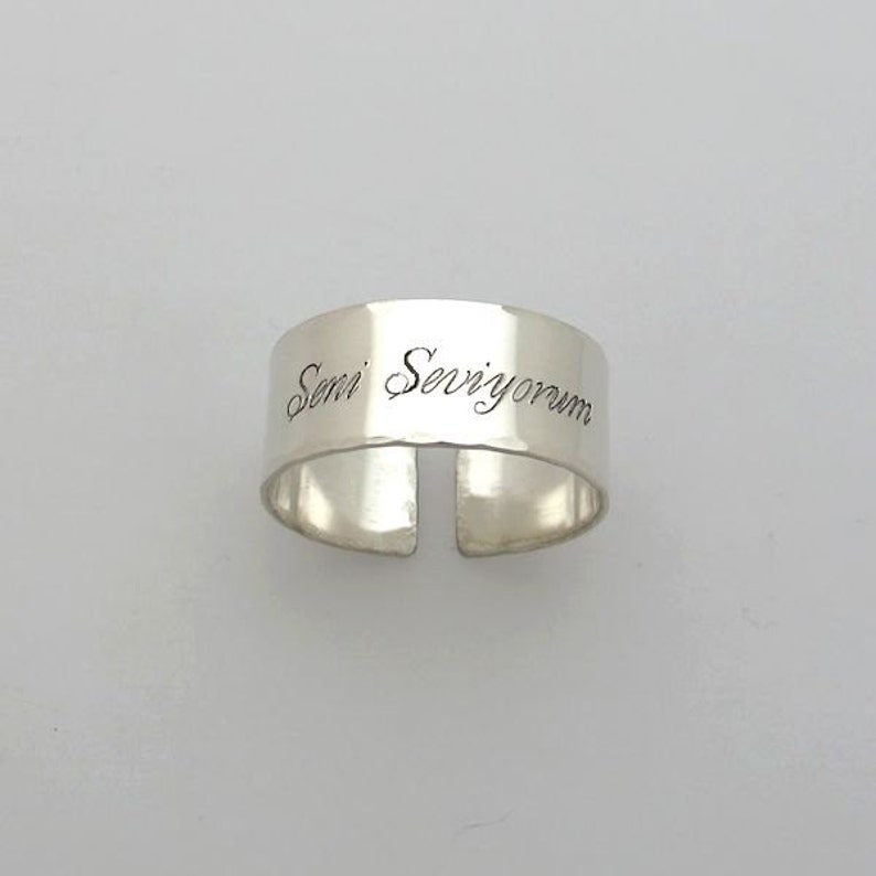 Personalized Sterling Silver Ring