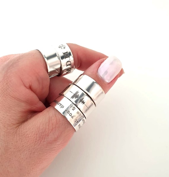 Personalized thumb hotsell rings