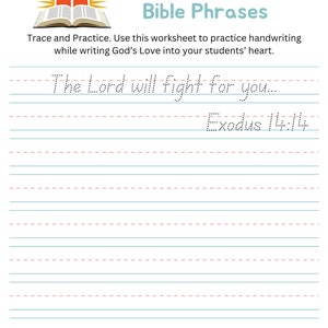 Christian Homeschool Copywork Bundle| PK-1| Printable Bible Verses| Penmanship Practice| Homeschool Copywork| Christian Homeschool Copywork|