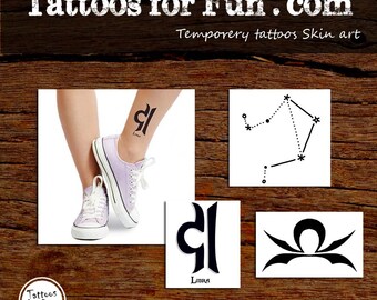 Waage Tatowierung Etsy