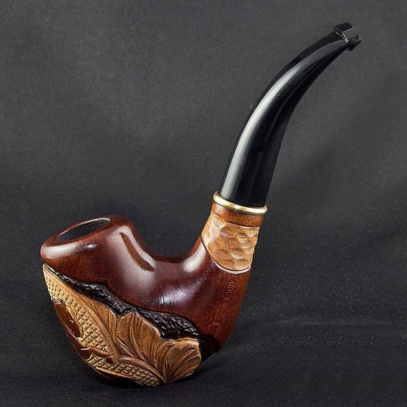 5.39 Carved wooden smoking pipe . Best smoking pipes. Etsy