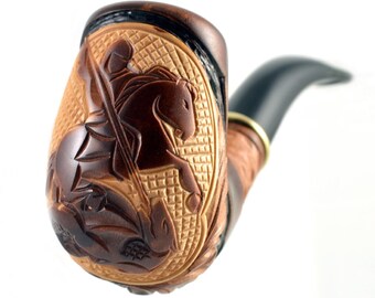 Pouch George the Victorious" Fashion New Wooden Tobacco Smoking Pipe "St 