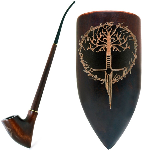 13.2" Tobacco Smoking Pipe Churchwarden | Pipes for 9mm filter Broken Sword, Tolkien - (33cm)