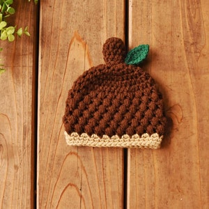 Acorn Baby Hat New Baby Gift | Newborn Pictures | Oak Tree Seed | Mighty Oak Toddler Cap | Autumn Outfit | Fall Family Photos | Fun Infant