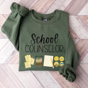 School Counselor Crewneck Sweatshirt School Counseling Shirt Elementary School Counselor Counselor Life Counseling Life Funny Counselor Tee