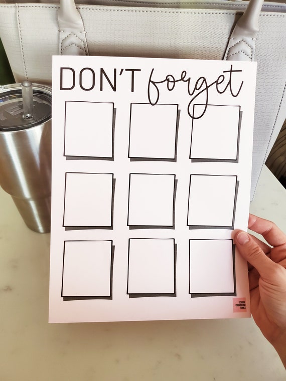 Don’t Forget Printable Checklist | To-Do List Template | Task Planner PDF | Daily & Weekly Organizer