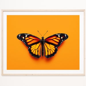 Monarch Butterfly Print boho butterflies printable art digital print girl&#39;s room decor modern retro vintage decor boho butterfly wall art