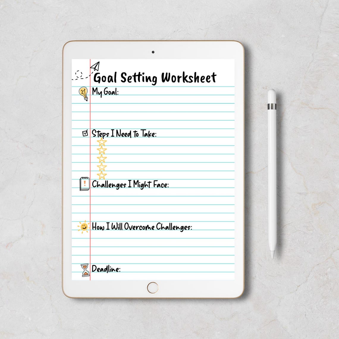 Goal Setting Worksheet for Students & Teens (PDF) - Etsy