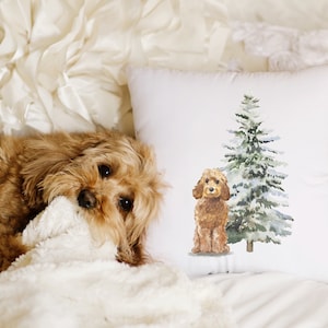 Custom Dog Pillow Custom Pet Pillow Gift Dog Lovers Gift Pet Loss Gift Christmas Dog Pillow Personalized Dog Christmas Gift Christmas Decor
