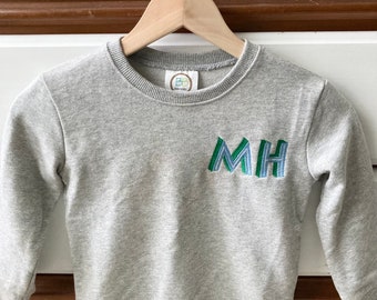 Boy’s Embroidered Sweatshirt, Boy’s Monogram Sweatshirt