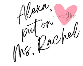 Ms Rachel SVG Bundle, Ms Rachel, Songs for littles