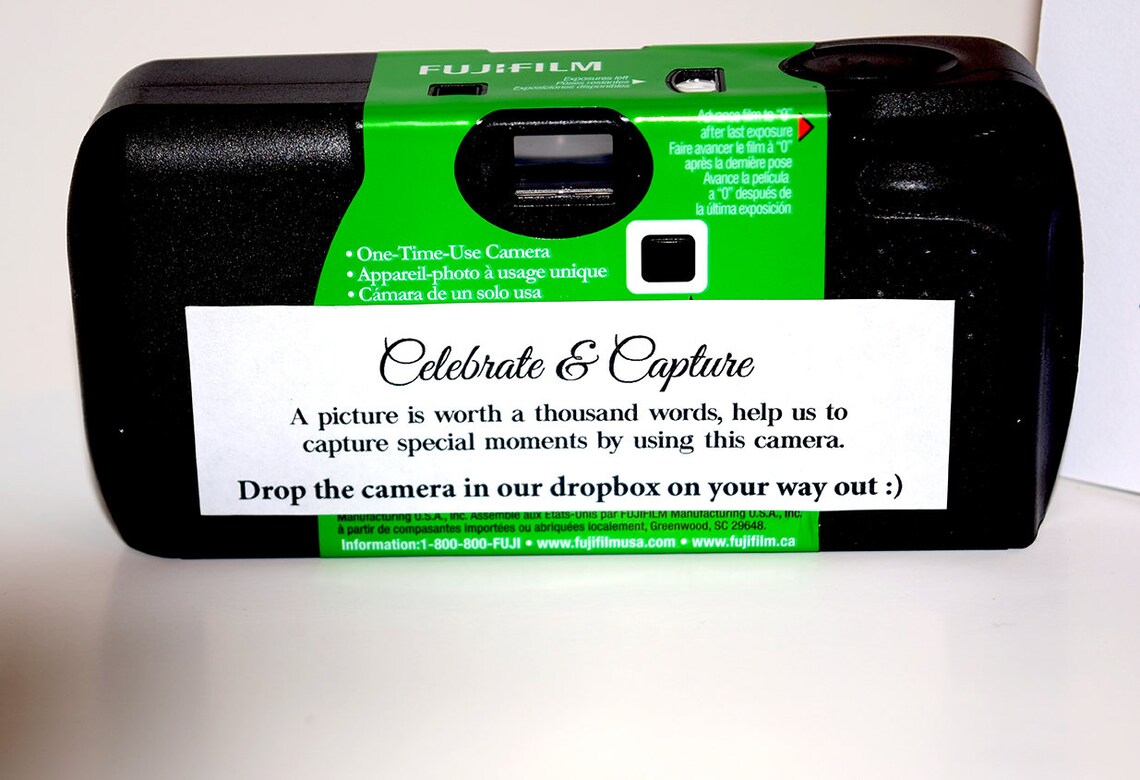 Disposable Camera Labels. Wedding Camera Labels. Labels for Etsy