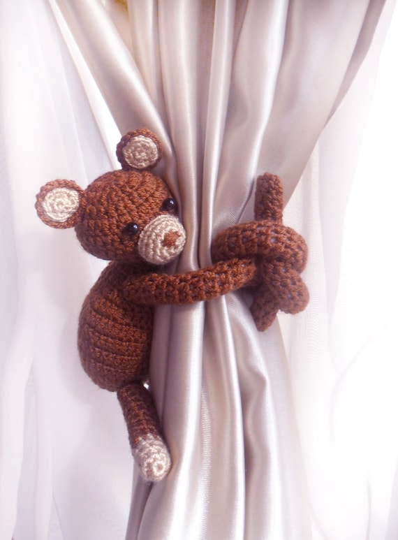 Teddy Bear Curtain Tie Back1pcscurtain Tie Backscurtain Tie Etsy