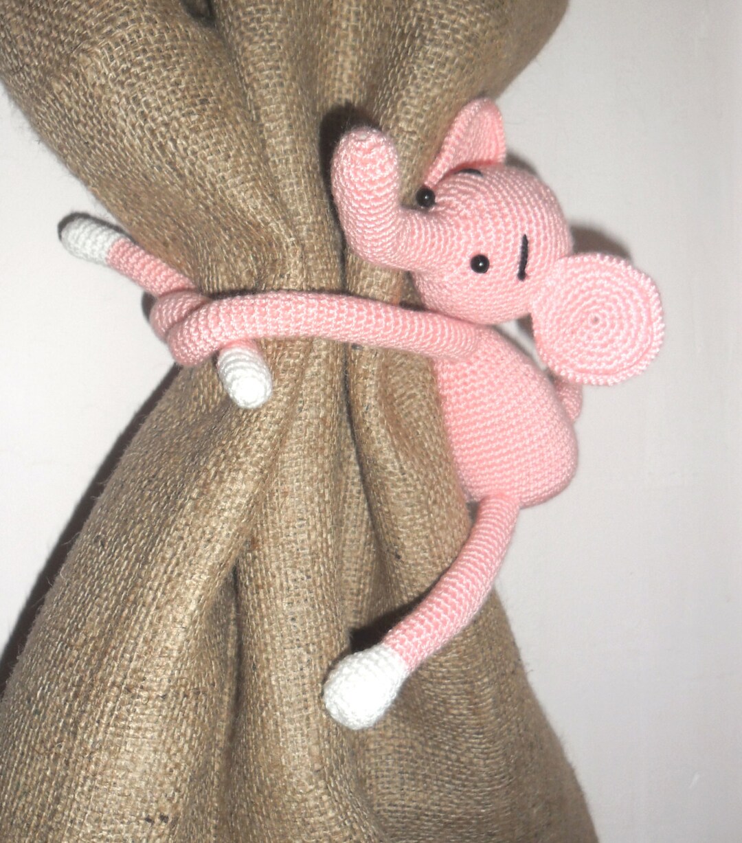 Elephant Curtain Tie Backs/1pcs/animal Curtain Tie Back/elephant Gifts/baby Girl Room Curtains