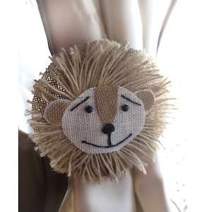 Fermatende a forma di leone / 1 pz / Fermatende a forma di animale da safari / Fermatende per cameretta dei bambini / Tenda con animali / Tenda boho / Decorazione per cameretta dei bambini