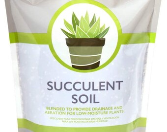 Organic Succulent & Cactus Soil: Made in The USA, For All Succulent Varieties, Formulated for Proper Drainage