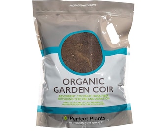 Organic Premium Garden Coir, Coconut coir soil amendment, Organic Potting medium, For all variety type plants, Made in US