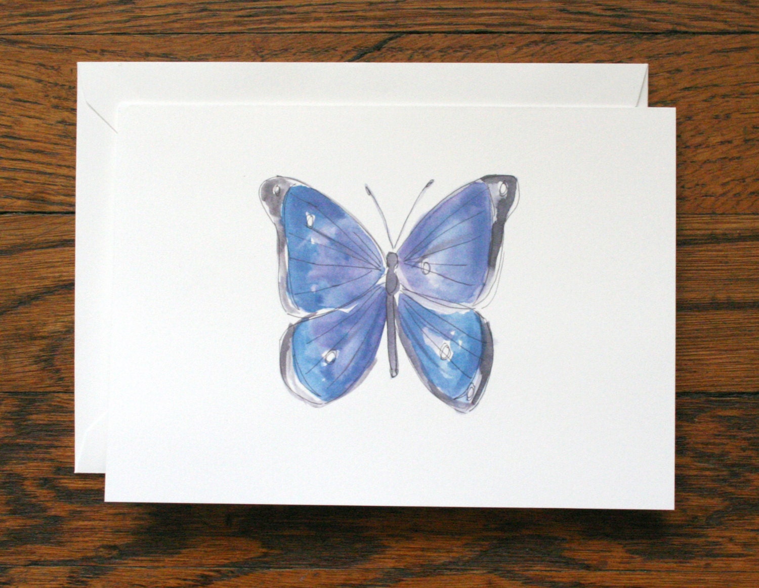 Butterfly Stationery - Set of 6 Folded Cards + Envelopes - Etsy