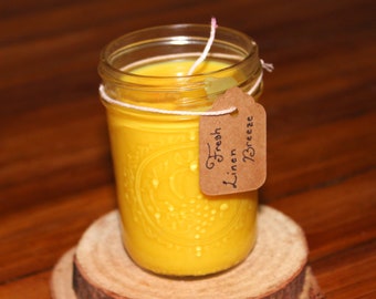 100% Natural Palm and Soy Wax Candle (8 oz)