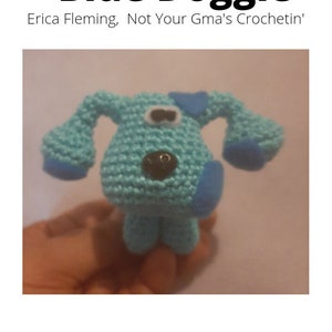 Blue Doggie, Blue dog with spots, amigurumi  dog, Steve and Blue