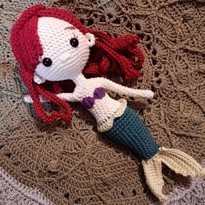 READY TO SHIP-Ariel, redheaded princess, mermaid