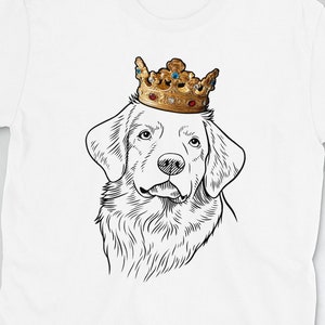 Nova Scotia Duck Tolling Retriever Shirt: Toller Wearing Crown Short-Sleeve Unisex T-Shirt