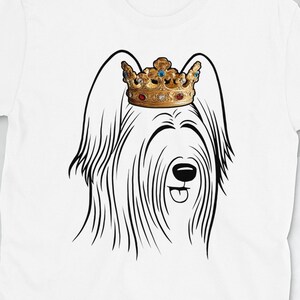 Briard Shirt: Briard Wearing Crown Short-Sleeve Unisex T-Shirt