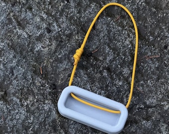 Tabla de suspensión portátil de una mano / Herramienta de entrenamiento ultraligera sin suspensión / Tabla de dedos de escalada minimalista para viajes y calentamiento en rocoso