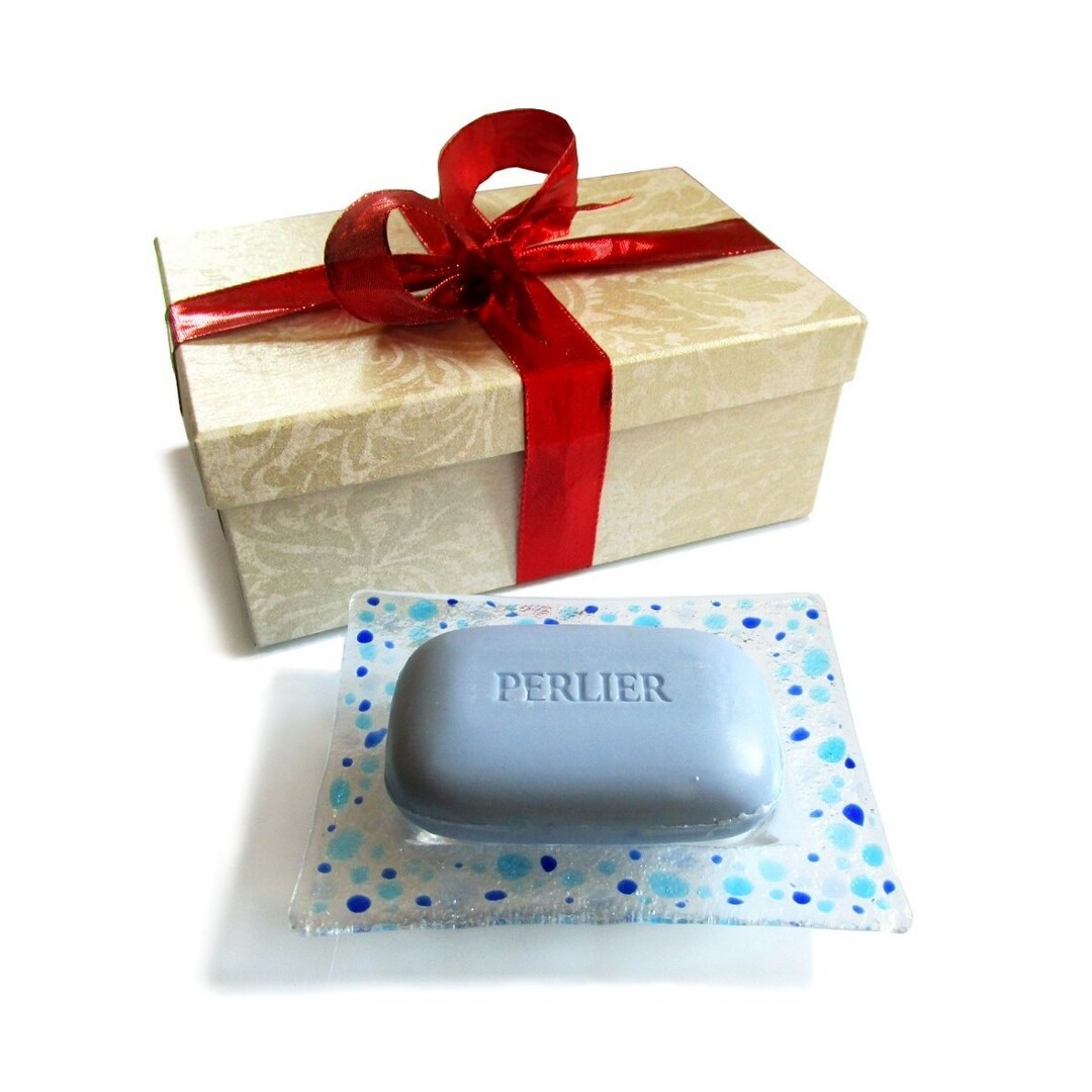 Gift Box Murano Glass Soapdish With Scented Soap Elegant Etsy UK