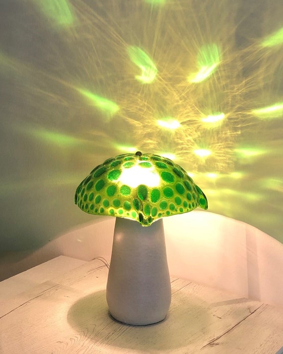 Glass mushroom cheap lamp shade