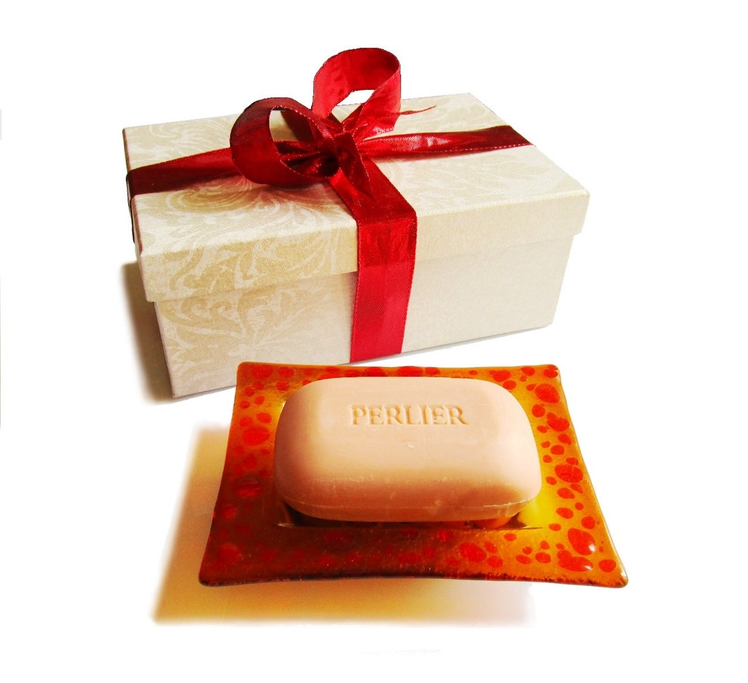 Gift Box Murano Glass Soapdish With Scented Soap Elegant Etsy UK