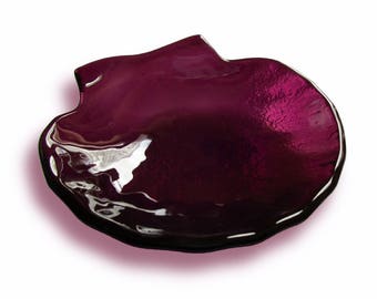 Vin violet de coquille en verre de Murano, petit bol de bain, poches vides de tasse dans le verre fondu, beaucoup de couleurs disponibles
