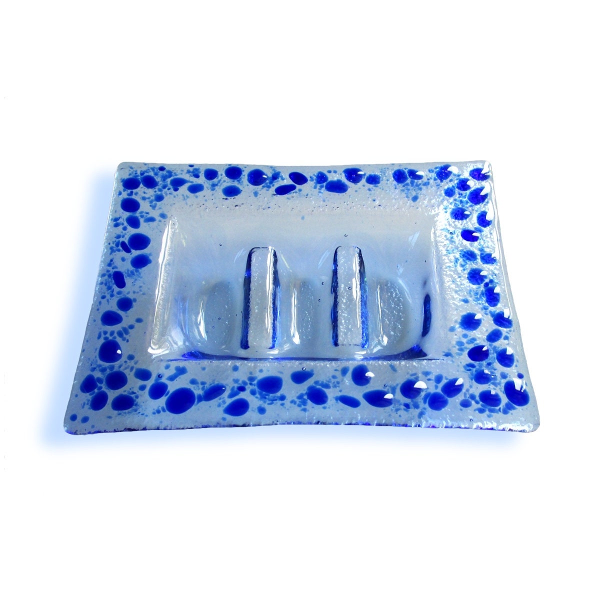 Gift box Murano glass soapdish with scented soap Elegant Etsy