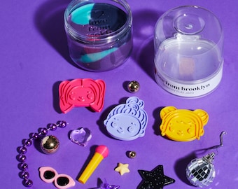 K Pop Demon Inspired Sensory Dough Jar: Grab n' Go with Themed Loose Parts