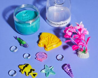 Ocean Sensory Dough Jar: Grab n' Go with Themed Loose Parts