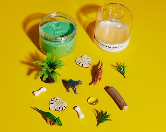 Dinosaur Sensory Dough Jar: Grab n' Go with Themed Loose Parts