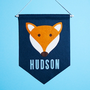 Handmade Felt Custom Name Banner, You Choose the Character!