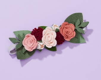 Trio of Roses on an Adjustable Headband