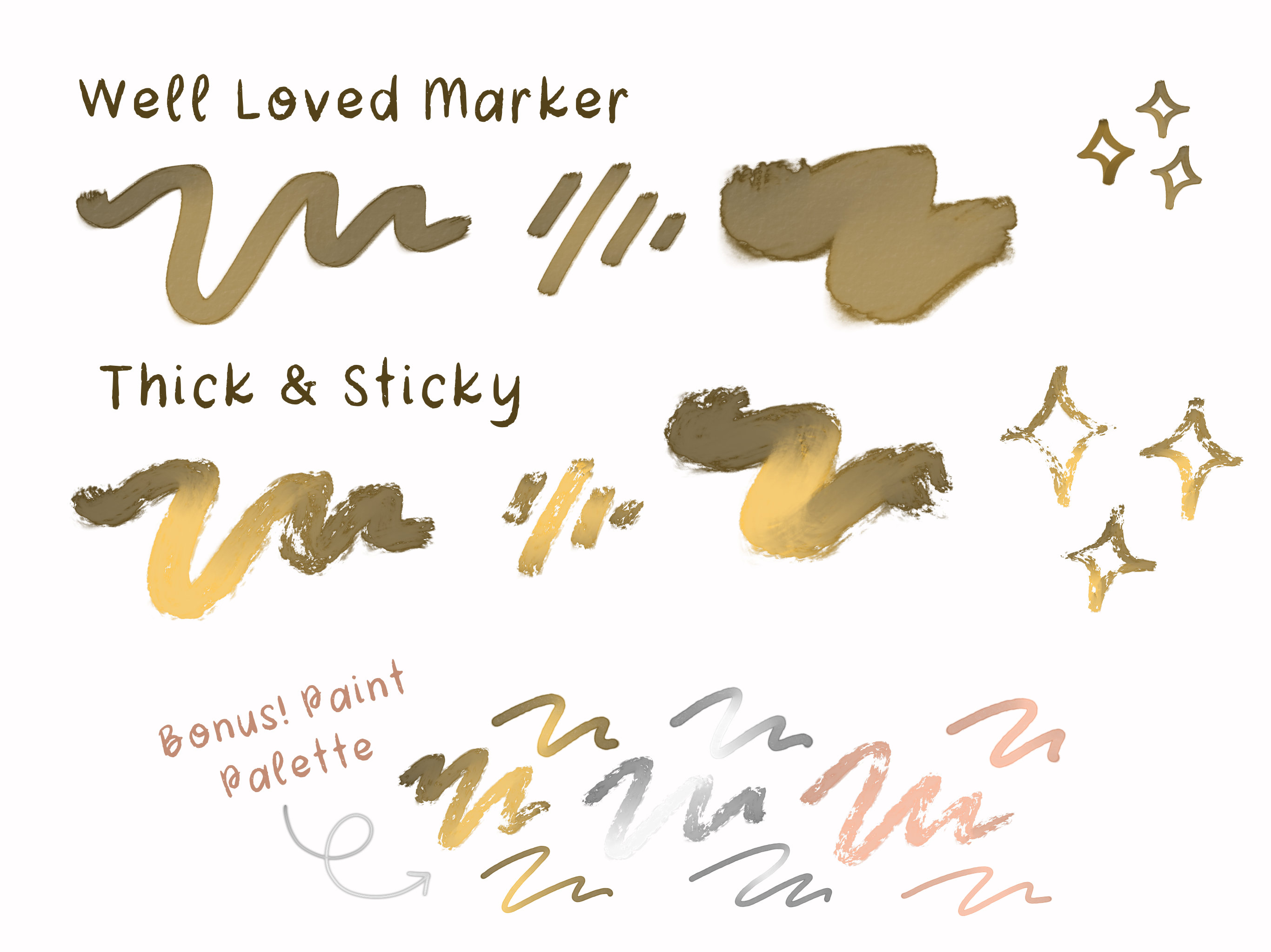 Shiny Metallic Brushes for Procreate Real Metallic Procreate Etsy UK