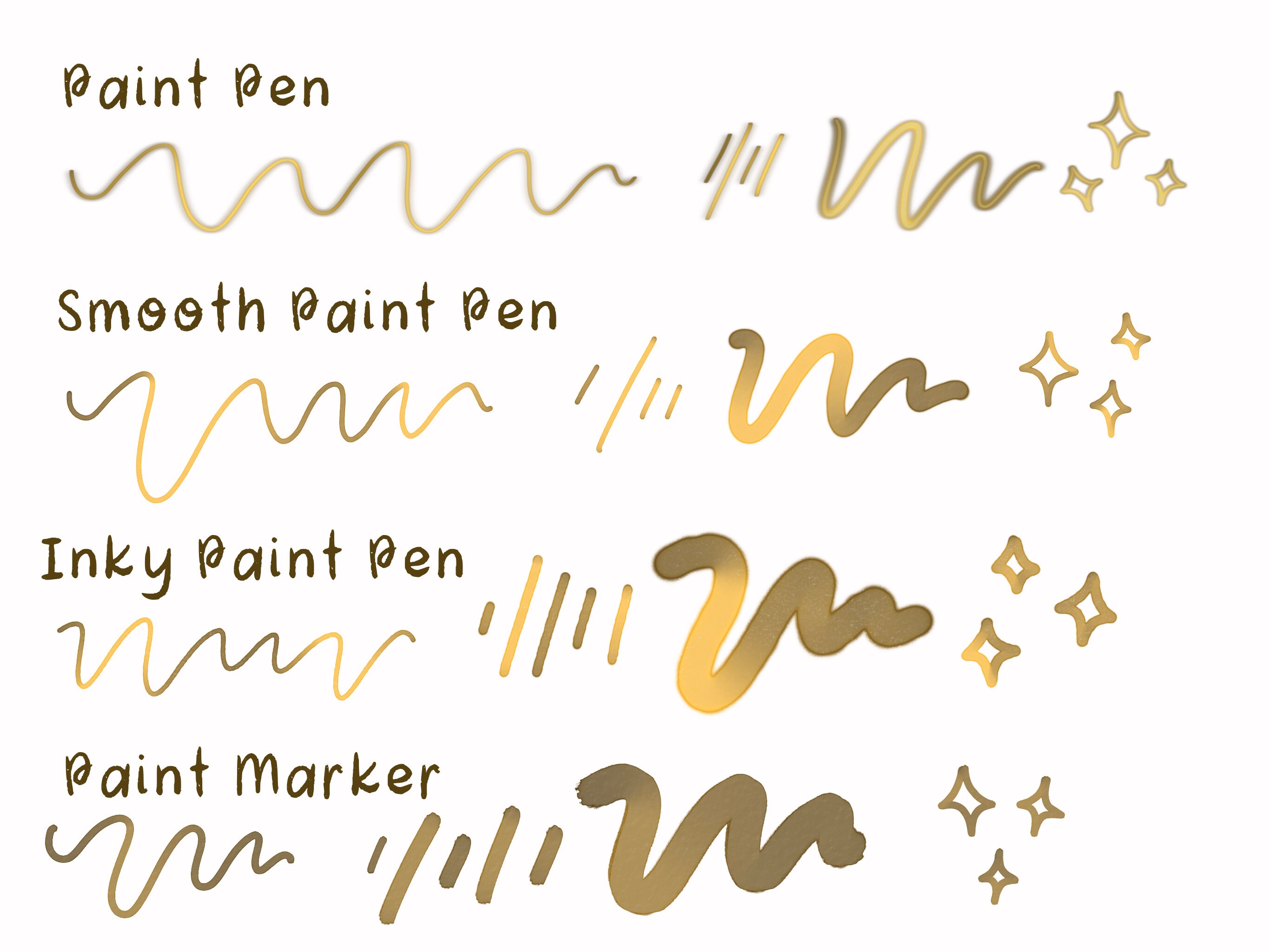 Shiny Metallic Brushes for Procreate Real Metallic Procreate Brushes