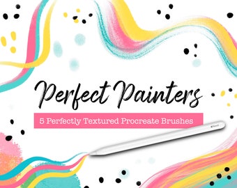 Perfect Painters Texture Procreate Brush Bundle, Digital Brush Set, iPad Brushes, Procreate Brushes for Illustration, Procreate Paint Brush