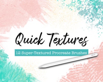 Quick Textures for Illustration || Procreate Brush Bundle || Texture Brushes, Digital Brush Set, iPad Art, Apple Pencil, Overlay
