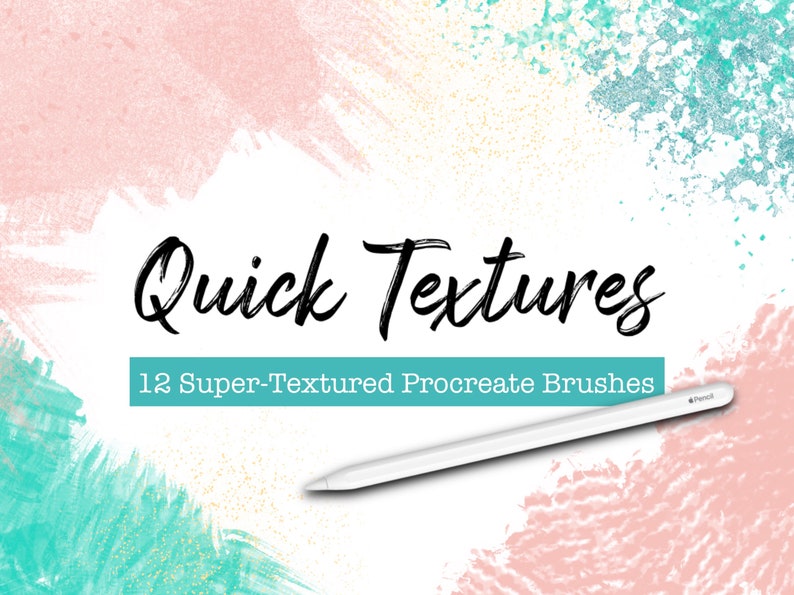 Quick Textures for Illustration Procreate Brush Bundle Texture Brushes, Digital Brush Set, iPad Art, Apple Pencil, Overlay image 1