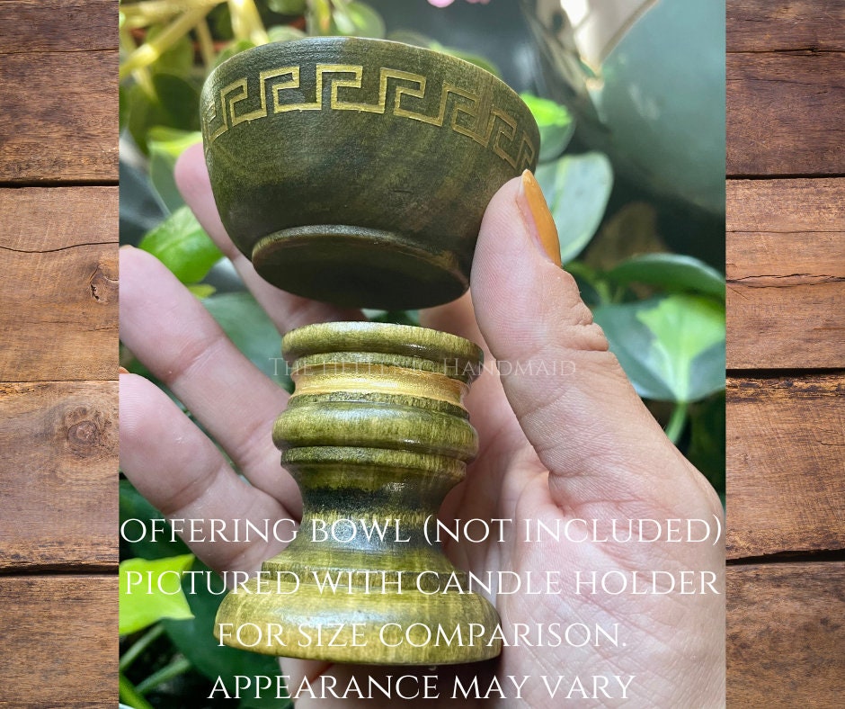 Candle Holder White Hand Painted Wood Taper Candle Holder for Etsy