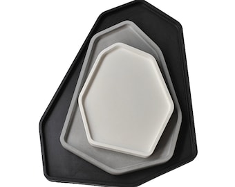 Irregular Cement Tray Silicone Molds: Concrete Coaster, Flower Pot