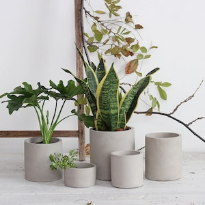 Moule en silicone multi-tailles pour pot en béton, grand moule rond pour pot de plantes à faire soi-même, moule pour jardinière