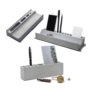 Concrete Pen Holder Mold Cement Mold Business Card Holder Mold Phone Holder Molds Silicone Mold for concrete